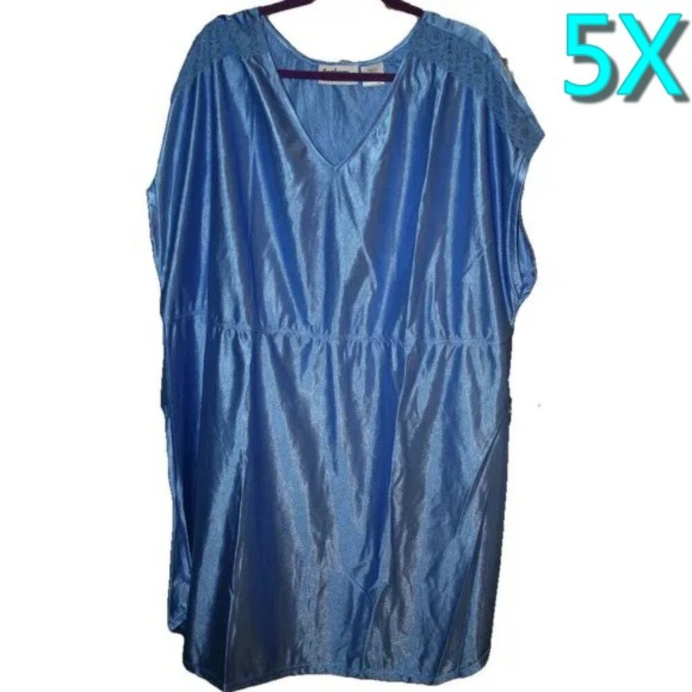 - Women's Plus Size Cover Up Dress  5X Blue Topaz